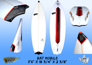 Vudu Bat Mobile surfboard