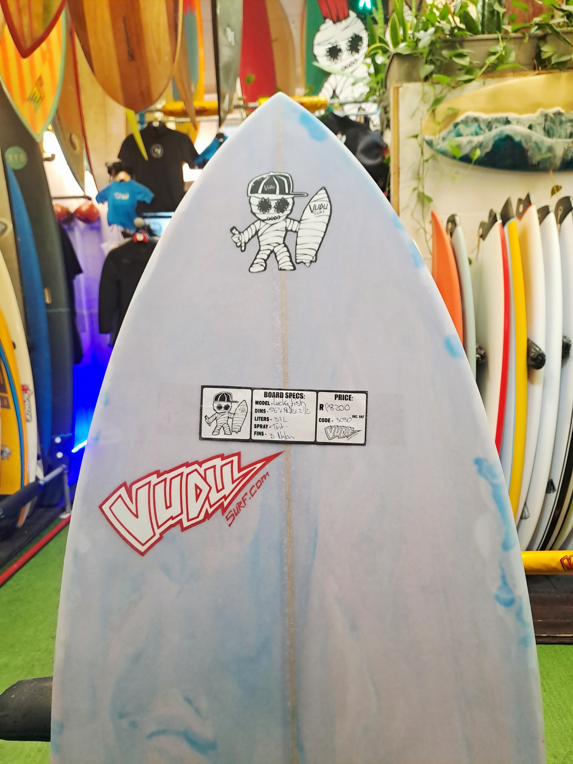 New Surfboard Vudu Lucky FISH 5'6 x 19.5 x 2.5 31 Ltr - Image 3