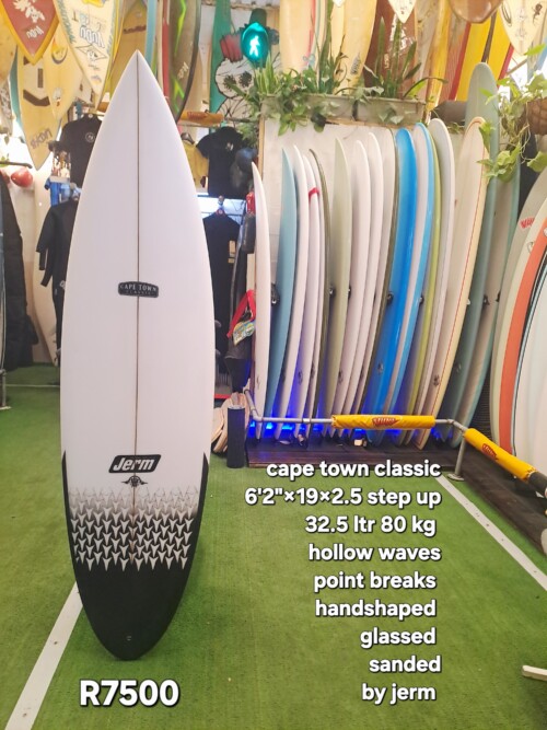 NEW SURFBOARD CAPE TOWN CLASSIC STEP -UP 6’2″ 19.5 X 2.625″ 34L ADVANCED